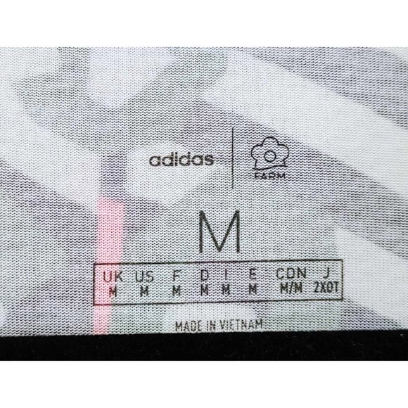 Adidas x Farm Rio Graphic All Over Print T-Shirt Tee Womens Medium - Picture 2 of 6